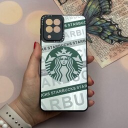 قاب گوشی Galaxy M53 5G سامسونگ آینه ای اورجینال casetify محافظ لنز دار طرح استارباکس STARBUCKS کد 82808