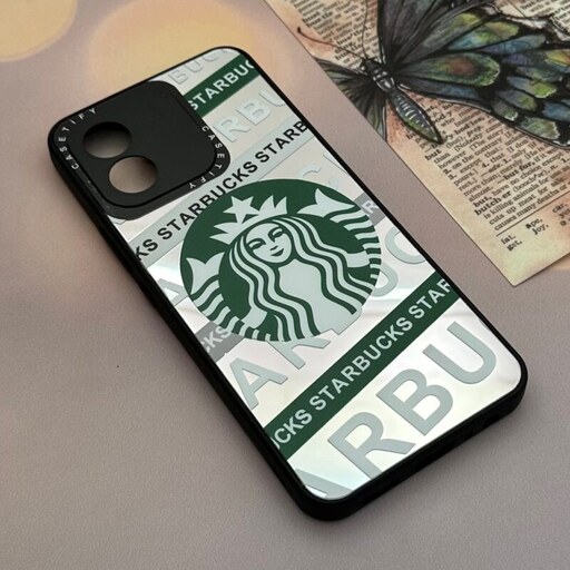 قاب گوشی Honor X5 4G آنر آینه ای اورجینال casetify محافظ لنز دار طرح استارباکس STARBOCKS کد 73090