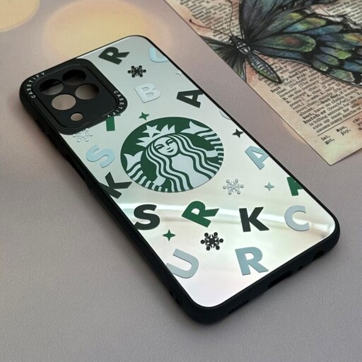 قاب گوشی Galaxy M33 5G سامسونگ آینه ای اورجینال casetify محافظ لنز دار طرح استارباکس STARBOCKS کد 95670