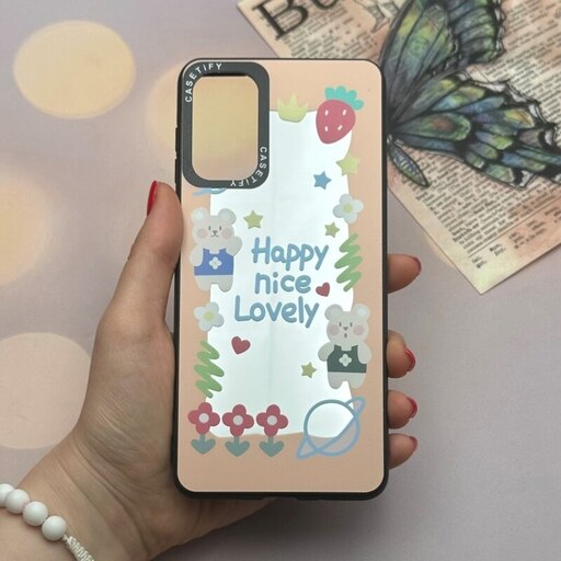 قاب گوشی Galaxy M52 5G سامسونگ آینه ای اورجینال casetify طرح عروسکی کد 48551