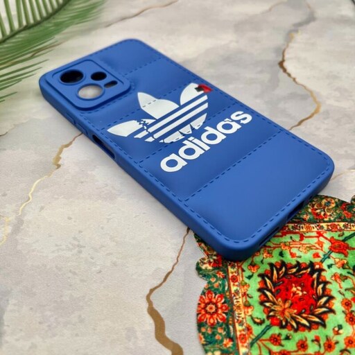 قاب گوشی Poco X5 - Redmi Note 12 5G شیائومی پافری محافظ لنز دار طرح آدیداس adidas آبی کد 86207