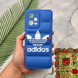 قاب گوشی Poco X5 - Redmi Note 12 5G شیائومی پافری محافظ لنز دار طرح آدیداس adidas آبی کد 86207