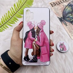 قاب گوشی Galaxy A32 4G سامسونگ فانتزی برجسته طرح مادر و دختر پاپ سوکت دار کد 61813