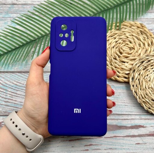 قاب گوشی Redmi Note 10 Pro 4G - Redmi Note 10 Pro Max شیائومی سیلیکونی پاک کنی اورجینال داخل پارچه ای  رنگ بنفش کد 55122