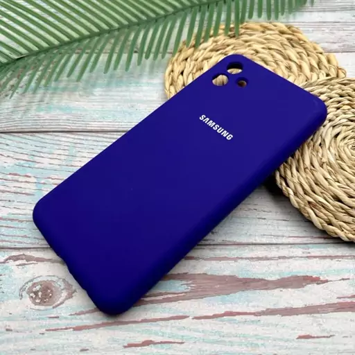 قاب گوشی Galaxy A04 - Galaxy M13 5G سامسونگ سیلیکونی پاک کنی اورجینال داخل پارچه ای محافظ لنزدار رنگ بنفش کد 79137