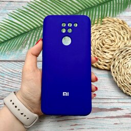 قاب گوشی Redmi Note 9 - Redmi 10X شیائومی سیلیکونی پاک کنی اورجینال داخل پارچه ای محافظ لنزدار رنگ بنفش کد 45931