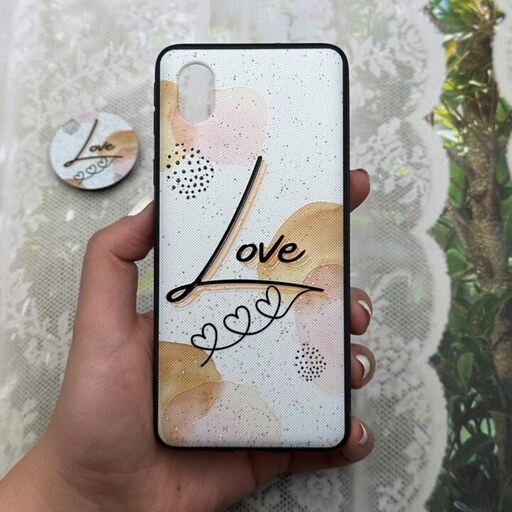 قاب گوشی Galaxy A01 Core - Galaxy M01 Core - Galaxy A3 Core سامسونگ فانتزی سوزنی برجسته  Love پاپ سوکت دار کد 92845