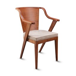 صندلی چوبی مدل کارول دسته دار 
