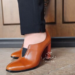 کفش پاشنه دار تمام چرم طبیعی زنانه کد 760 مجلسی از سایز36-41