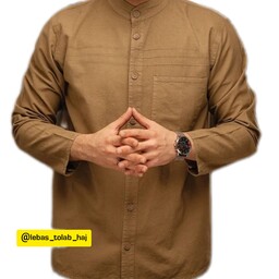 پیراهن الیاف طبیعی  تمام دکمه در سایز و رنگ های مختلف 