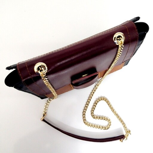 کیف دوشی دستی چرم طبیعی دست دوز   برگرفته از کیف زارا مدل 2013  سفارشی