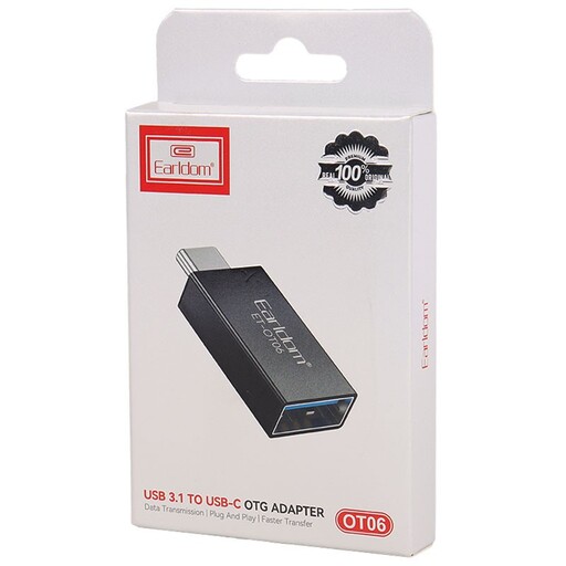 تبدیل OTG Type-C به Usb ارلدام (Earldom) مدل ET-OT06