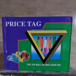 رول کد زن Price tag جعبه شامل 10 بسته 10 تایی معادل 100 حلقه رنگ سفید