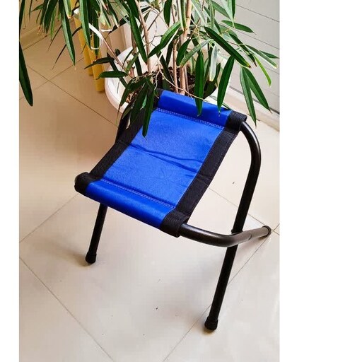 صندلی تاشو مسافرتی  بزرگ پارچه برزنتی فوم دار لوله ظخیم رنگ کوره ای ضد خش رنگ بندی متنوع