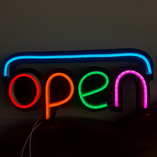 تابلو نئون فلکسی(LED ) open(باز است)