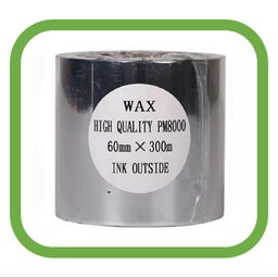 ریبون پرینتر لیبل زن Waxمدل  60mm x 300 m