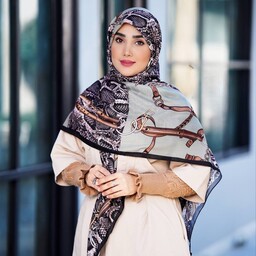 روسری سوپر نخ طرح نیلماه ( کد 137)