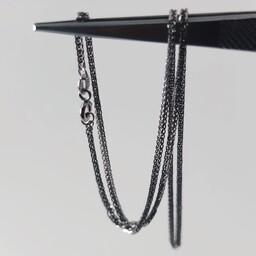 زنجیر یا گردنبند زنانه نقره مدل اسنیک ساخت ایتالیا