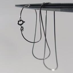 زنجیر یا گردنبند زنانه نقره مدل ونیزی ساخت ایتالیا