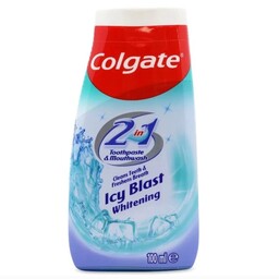 خمیر دندان و دهانشویه کلگیت 2 در 1 Colgate Icy Blast Whitening

