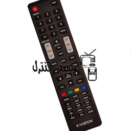 کنترل تلویزیون ال ای دی ایکس ویژن دکمه طوسی جدید LED.XVISION