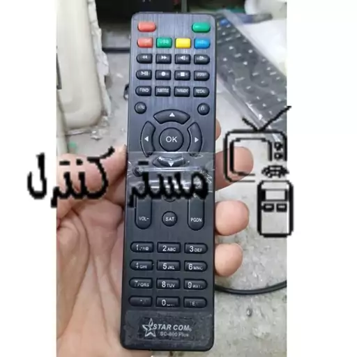 کنترل گیرنده استارکام مدل STARCOM SC.800PLUS (مشابه یا جایگزین ارسال میگردد 1819 مشکی)