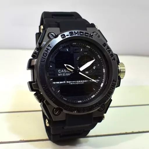 CASIO G  SHOCK 5478 GG1000 جدید دوزمانه قاب فلزی