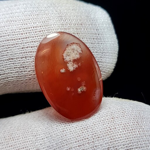  نگین سنگ طبیعی عقیق سرخ خونی معدنی خراسانی 
کد 30060