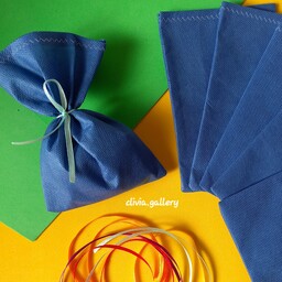 کیسه پارچه ای بسته بندی همراه با روبان رنگی کیسه بسته بندی محصول