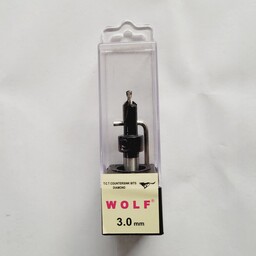 مته خزینه  سایز  3 الماسه مدادی Wolf کیفیت تایوان
