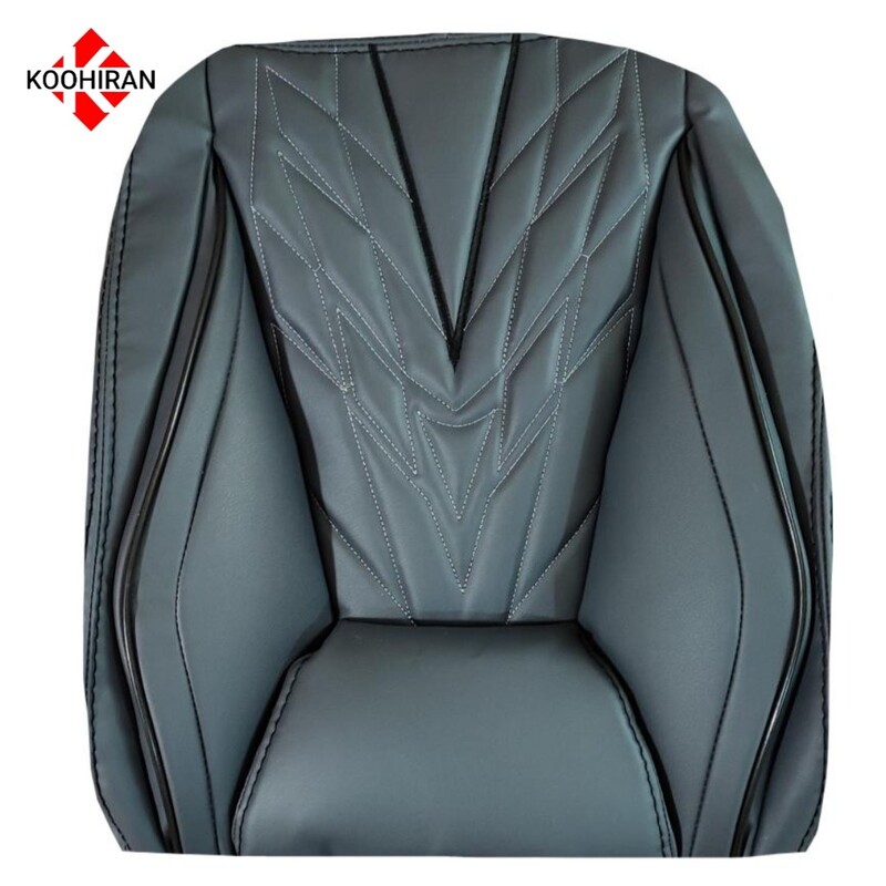 روکش صندلی خودرو تمام چرم طوسی مدل آئودی مناسب برای ساینا وتیبا