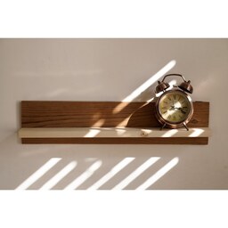 شلف دیواری چوبی 40 سانتی با قابلیت استفاده به عنوان جاکلیدی مدل minimal
