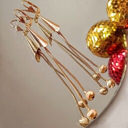 گوشواره آویز دخترانه ysx طرح طلا با دوام رنگ بالا و ارسال رایگان