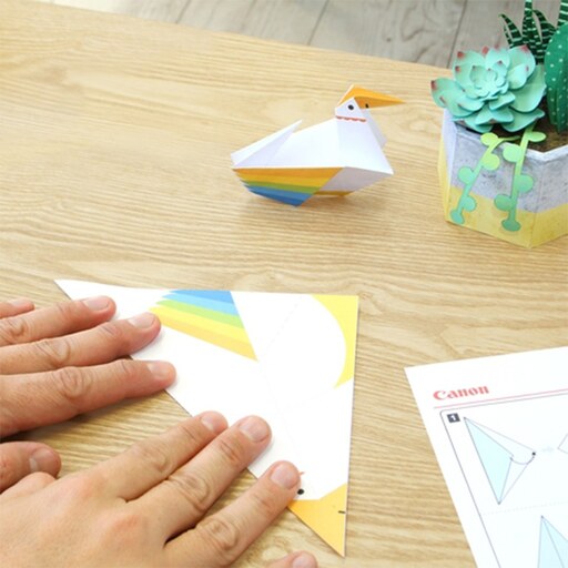 کیت ساخت اوریگامی مدل اردک در دو سایز متفاوت با آموزش ساخت مرحله به مرحله و تصویری