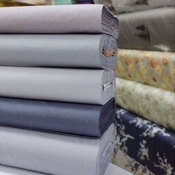 پارچه تمام نخ پنبه رنگ بندی ساده و در انواع رنگ بندی عرض 240 مناسب برای  سرویس خواب تشک کناری و سرویس اشپز خانه