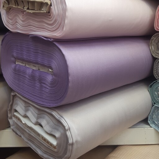 پارچه تمام نخ کتان ساتین براق  ترک  در انواع رنگ بندی عرض 240 مناسب برای  سرویس خواب تشک کناری و سرویس اشپز خانه