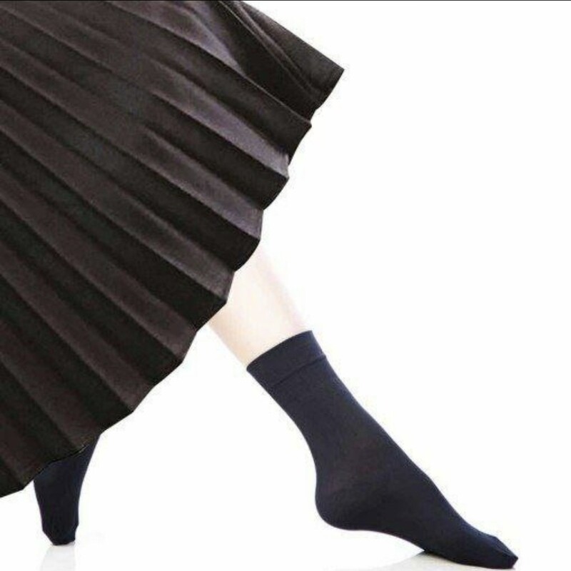 جوراب زنانه دو ربع کفه دار 1.70