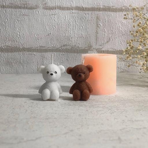 قالب سیلیکونی تدی خرس کوچولو  جدید درجه یک مناسب شمع صابون بیس مجسمه گیفت هدیه