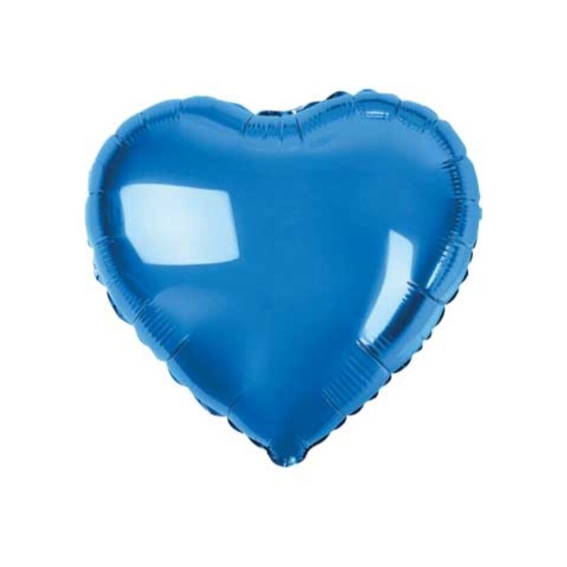 بادکنک فویلی قلب آبی پر رنگ