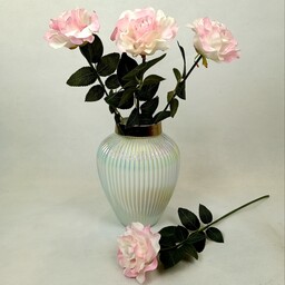 گل رز مصنوعی پارچه ای درشت در قطر 12 سانتیمتر (عالیجناب) 
