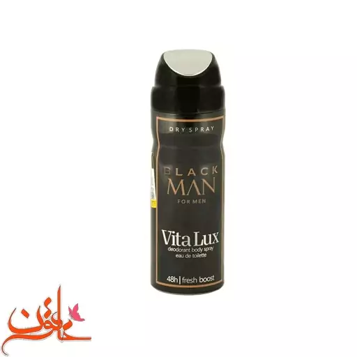 اسپری مردانه ویتالوکس مدل bvlgari man in black حجم 200 میل