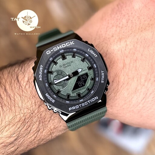 ساعت مچیG-Shock جی شاک Ga2100 قاب و بدنه استیل با گارانتی یک ساله و جعبه و پک اصلی و کیفیت مسترکوالیتی