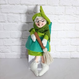 عروسک جادوگر پارچه ای دارای کوله پشتی و آویز دار مناسب دکوراسیون و بسیار با کیفیت