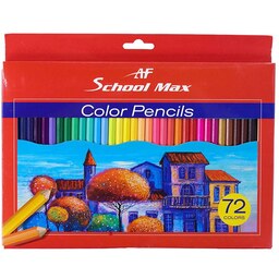 مداد رنگی 72 رنگ جعبه مقوایی مدل Schoolmax 