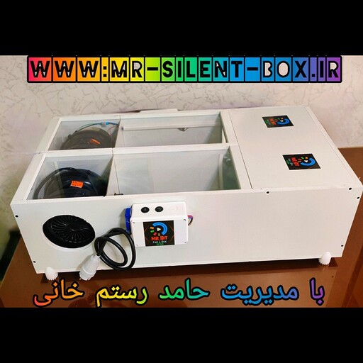 سوپر سایلنت باکس  2ظرفیتی4 فنه دمنده و مکنده بدون آپشن ماینرM30.M50