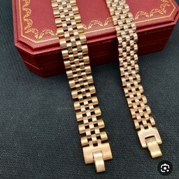 ست دستبند رولکس استیل 15 میل و10میل رنگ رزگلد ،دستبندزنانه و مردانه 