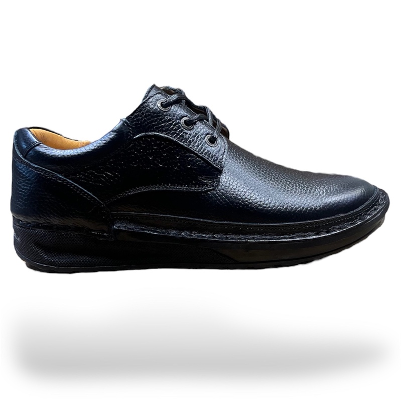 کفش چرم مردانه طبی با شش ماه ضمانت رویه ،استر و کفی چرم طبیعی زیره پیو در دو رنگ سایزبندی 40 تا 44