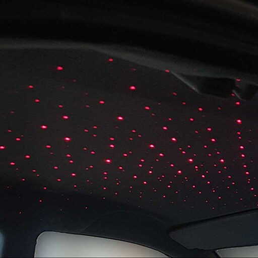 اتمسفر لایت کهکشانی سقف خودرو رنگ قرمز