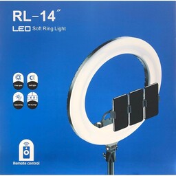 رینگ لایت مدل RL-14 به همراه سه پایه و 3 تا هولدر مخصوص کیفیت عالی