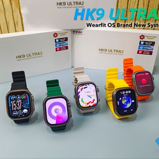 ساعت هوشمند مدل hk9 ultra 2 نسخه اصلی chat gpt دارای هوش مصنوعی پک جدید